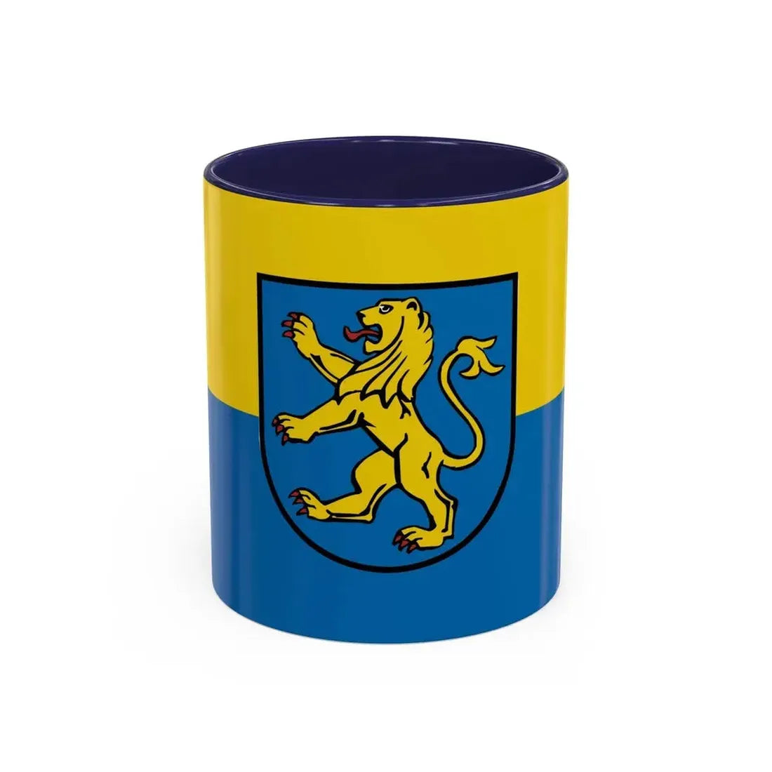 Flag of Ravensburg Germany - Accent Coffee Mug 11oz Navy - Go Mug Yourself