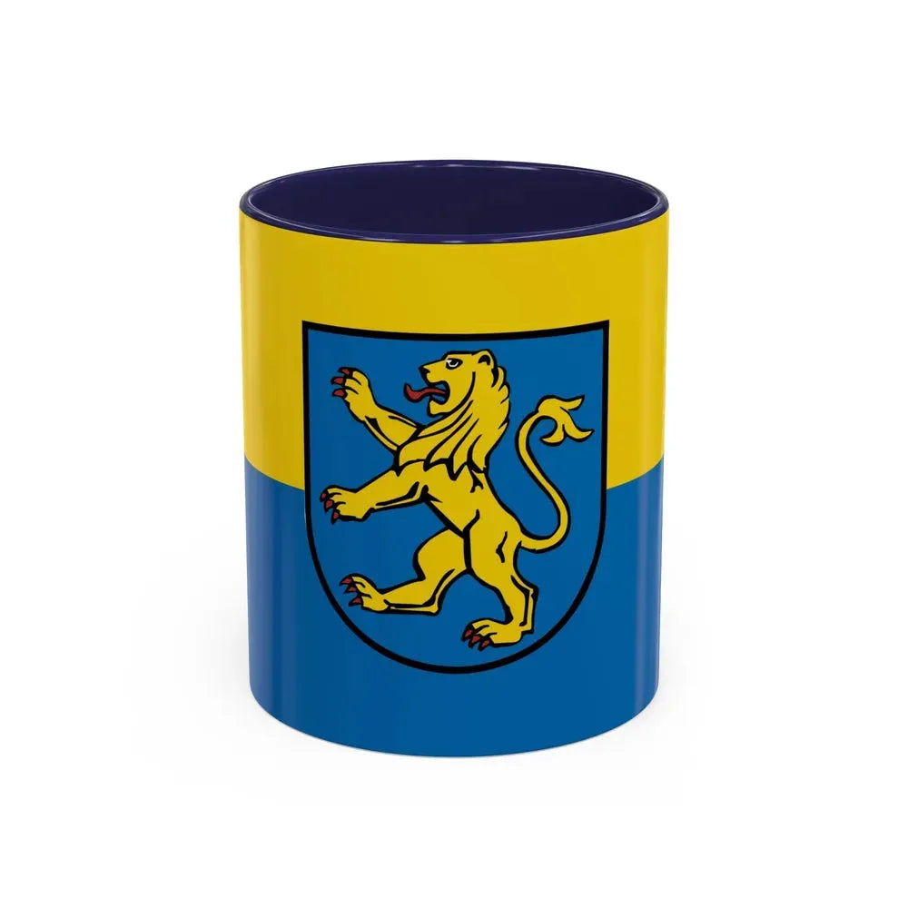 Flag of Ravensburg Germany - Accent Coffee Mug 11oz Navy - Go Mug Yourself