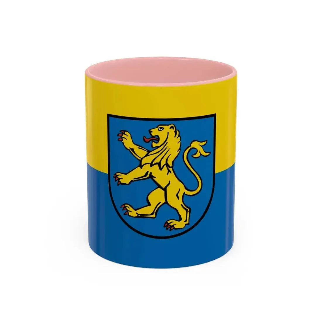 Flag of Ravensburg Germany - Accent Coffee Mug 11oz Pink - Go Mug Yourself
