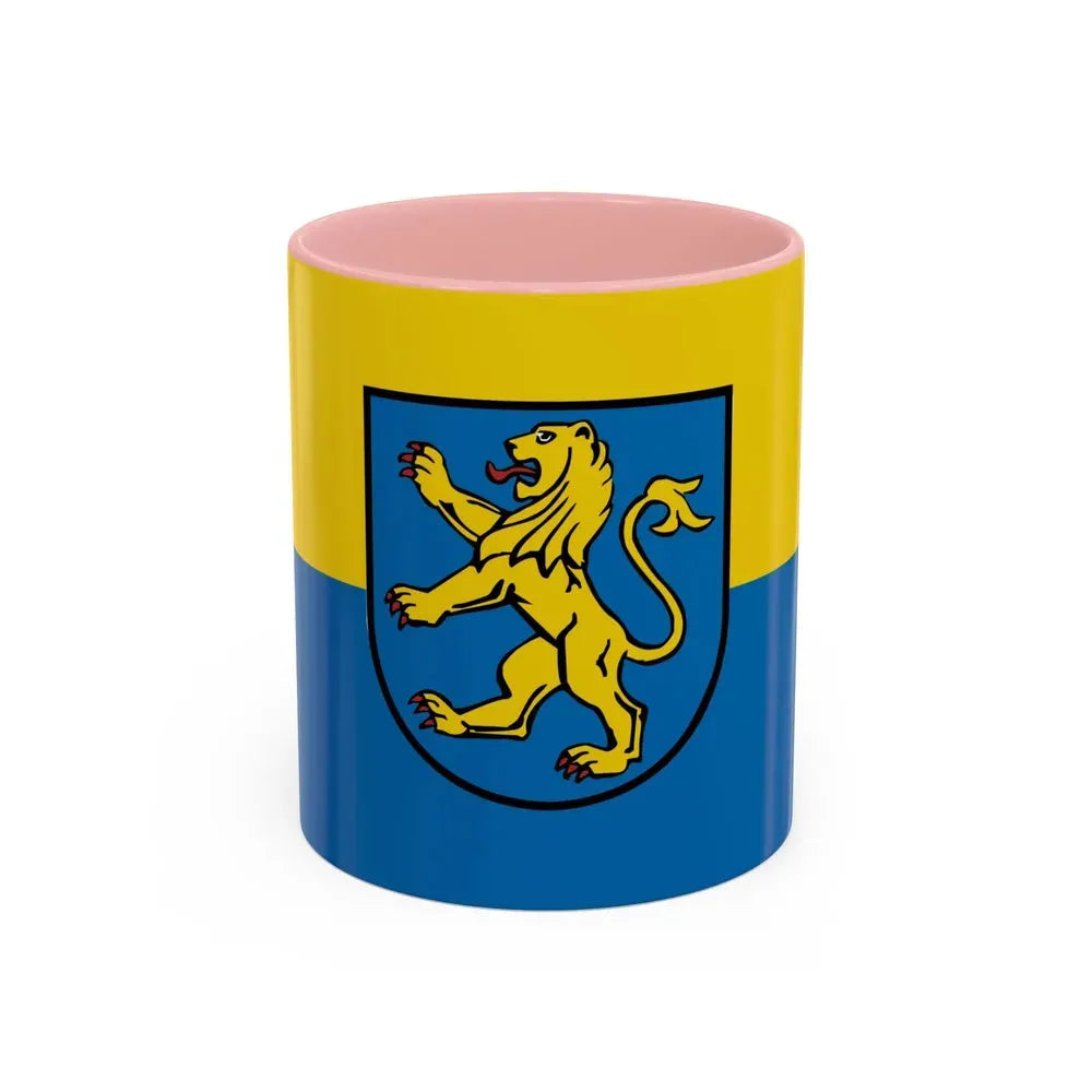 Flag of Ravensburg Germany - Accent Coffee Mug 11oz Pink - Go Mug Yourself