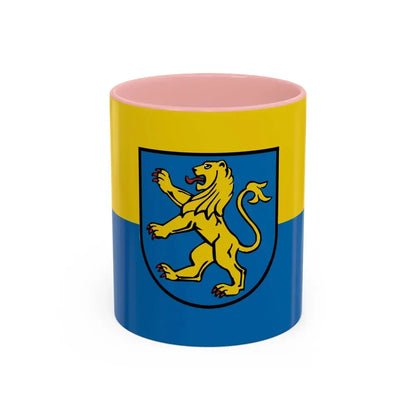 Flag of Ravensburg Germany - Accent Coffee Mug 11oz Pink - Go Mug Yourself