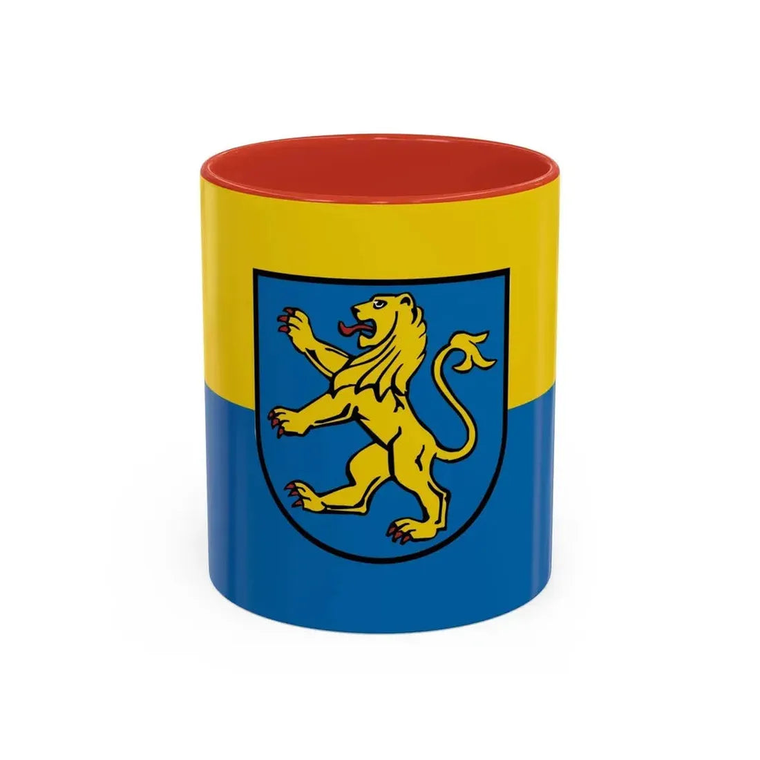 Flag of Ravensburg Germany - Accent Coffee Mug 11oz Red - Go Mug Yourself