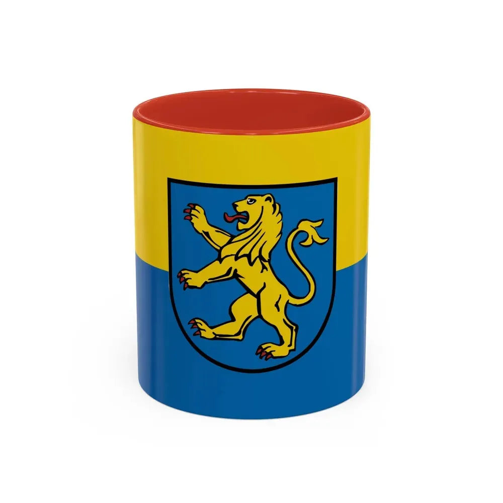 Flag of Ravensburg Germany - Accent Coffee Mug 11oz Red - Go Mug Yourself