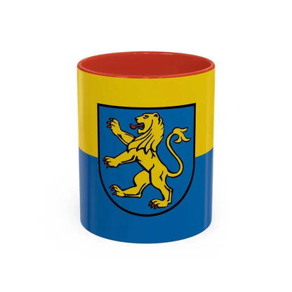 Flag of Ravensburg Germany - Accent Coffee Mug 11oz Red - Go Mug Yourself