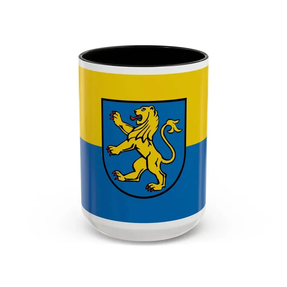 Flag of Ravensburg Germany - Accent Coffee Mug 15oz Black - Go Mug Yourself