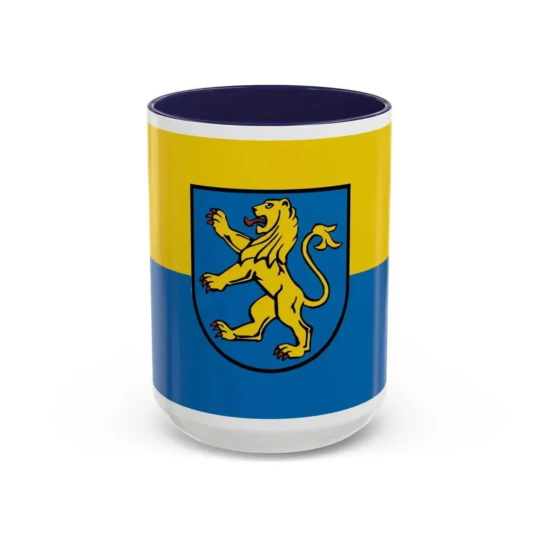 Flag of Ravensburg Germany - Accent Coffee Mug 15oz Navy - Go Mug Yourself