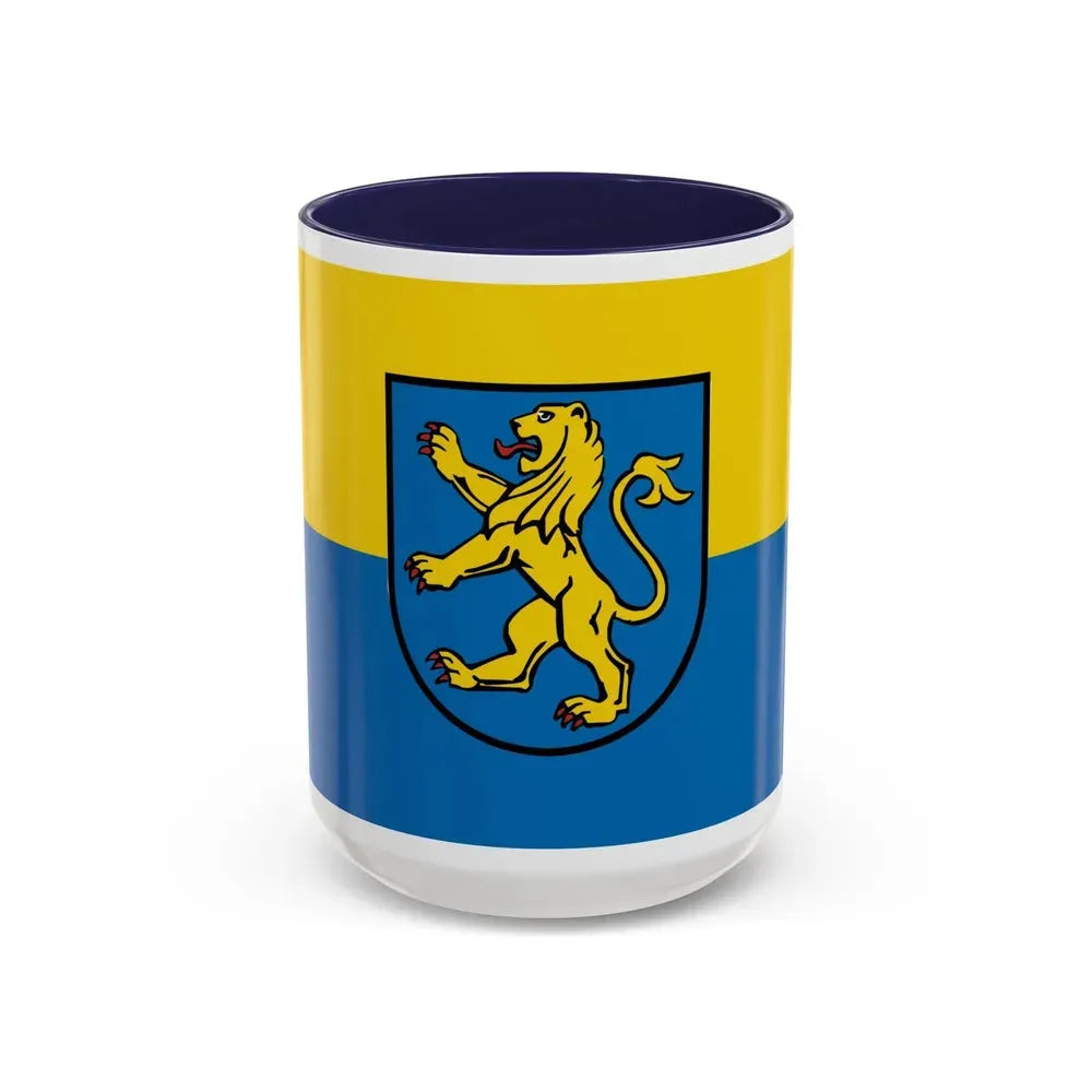 Flag of Ravensburg Germany - Accent Coffee Mug 15oz Navy - Go Mug Yourself