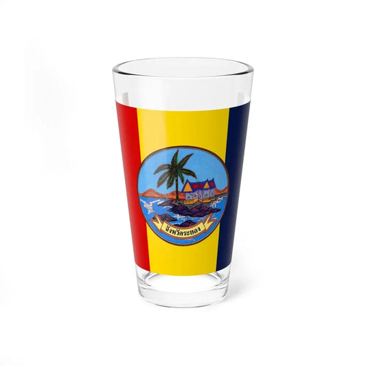 Flag of Rayong Province Thailand - Pint Glass 16oz 16oz - Go Mug Yourself