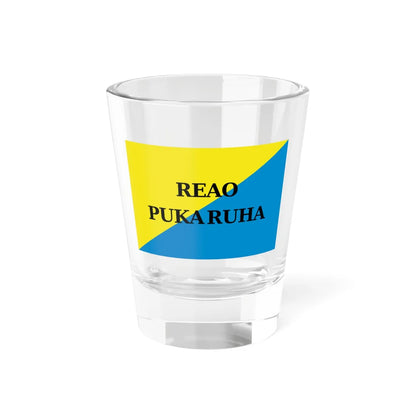 Flag of Reao Pukaruha (France) Shot Glass 1.5oz 1.5oz - Go Mug Yourself