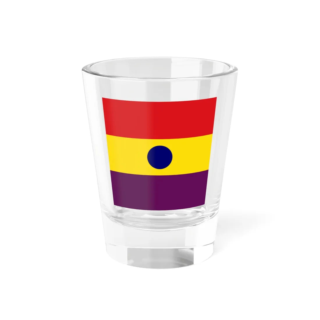 Flag of Rear Admiral of the Spanish Republic (Spain) Shot Glass 1.5oz 1.5oz - Go Mug Yourself