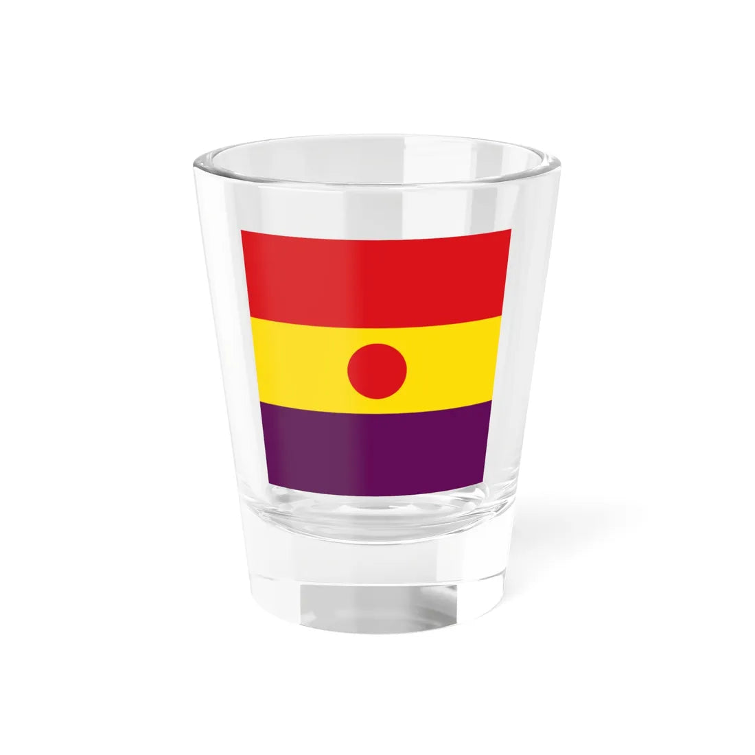 Flag of Rear Admiral of the Spanish Republic - Subordinate (Spain) Shot Glass 1.5oz 1.5oz - Go Mug Yourself