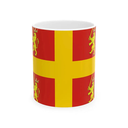 Flag of Recanati (Italy) White Coffee Mug 11oz - Go Mug Yourself