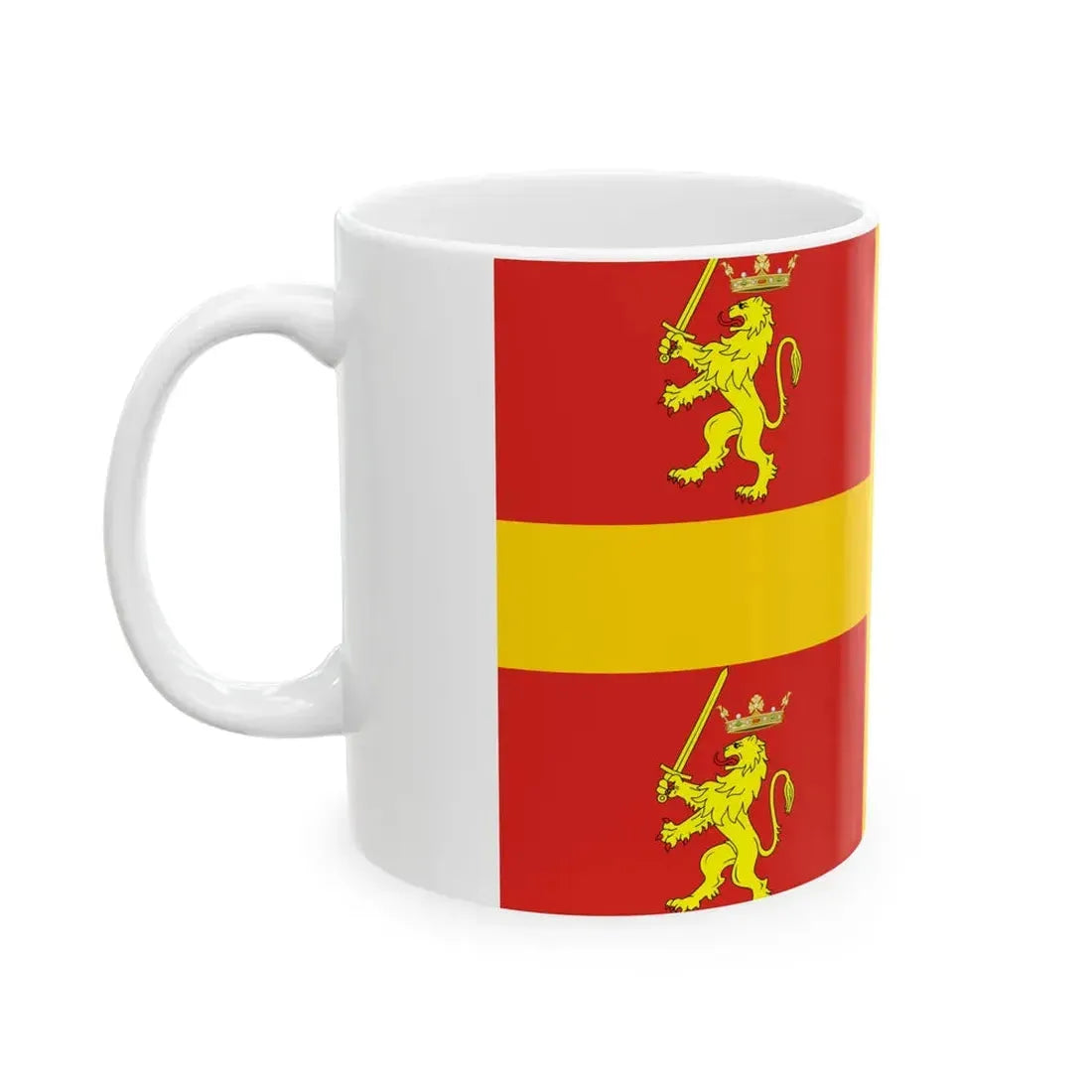Flag of Recanati (Italy) White Coffee Mug - Go Mug Yourself