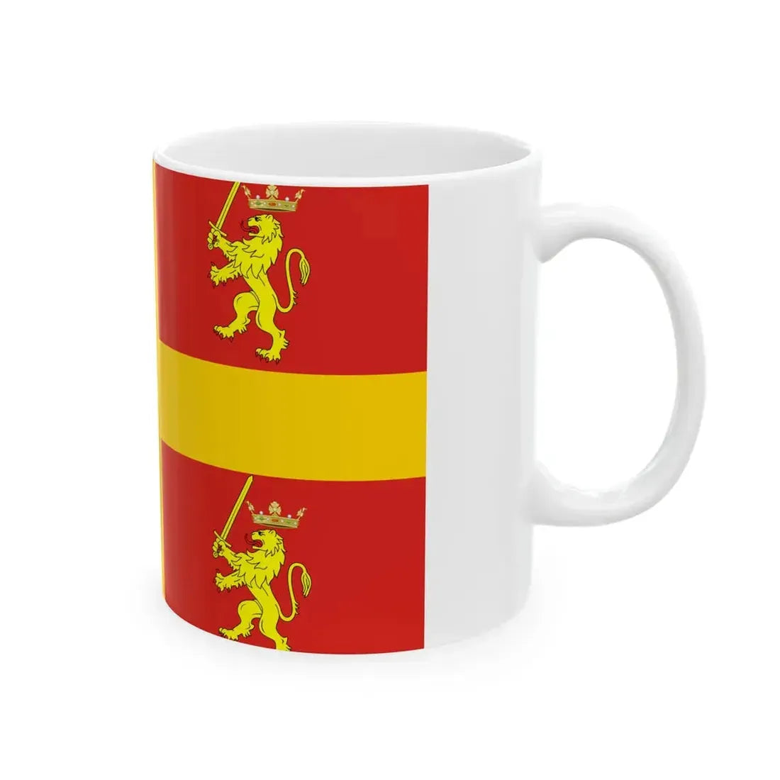 Flag of Recanati (Italy) White Coffee Mug - Go Mug Yourself