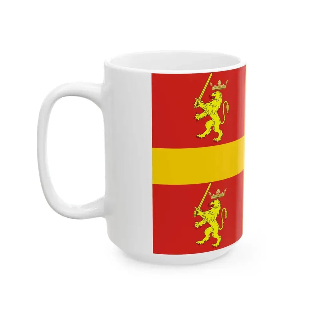 Flag of Recanati (Italy) White Coffee Mug - Go Mug Yourself