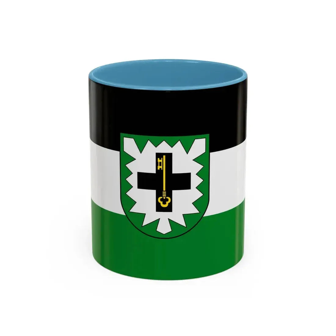 Flag of Recklinghausen Germany - Accent Coffee Mug 11oz Light Blue - Go Mug Yourself