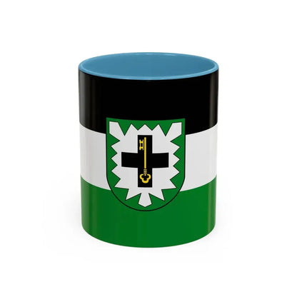 Flag of Recklinghausen Germany - Accent Coffee Mug 11oz Light Blue - Go Mug Yourself