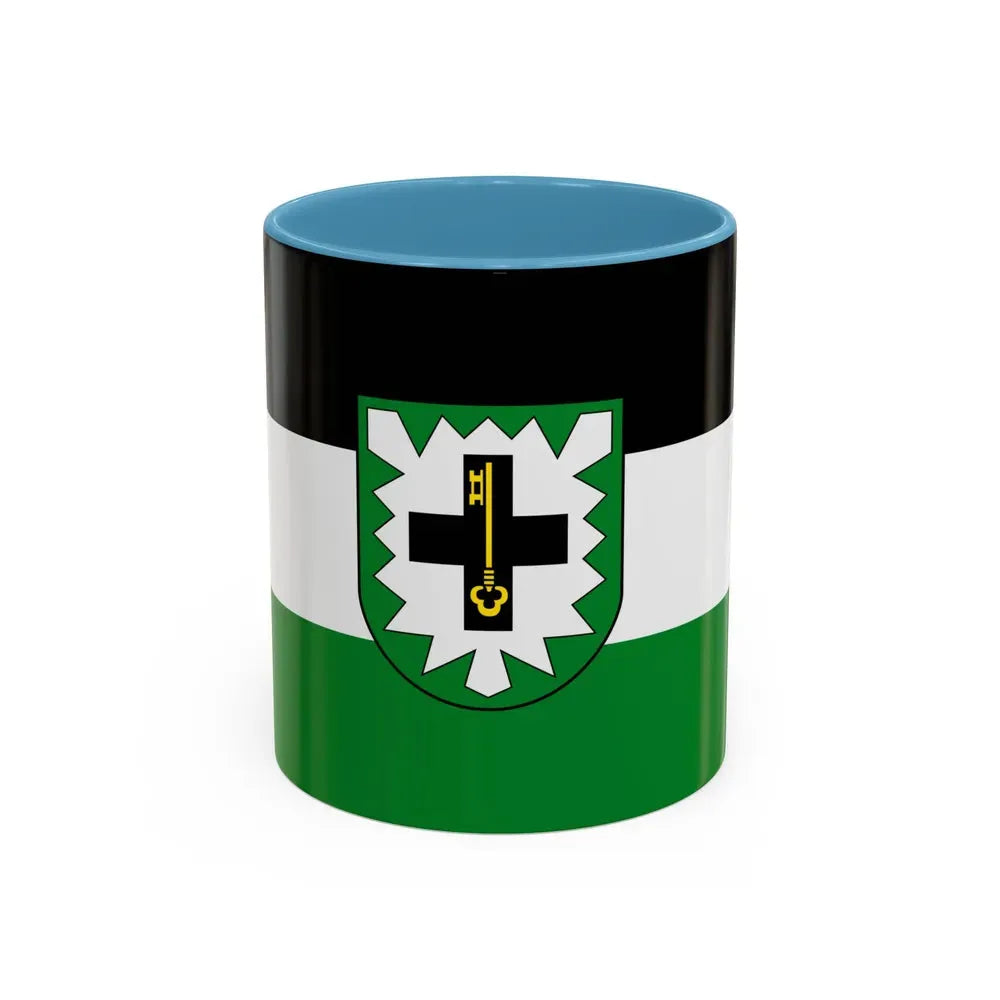 Flag of Recklinghausen Germany - Accent Coffee Mug 11oz Light Blue - Go Mug Yourself