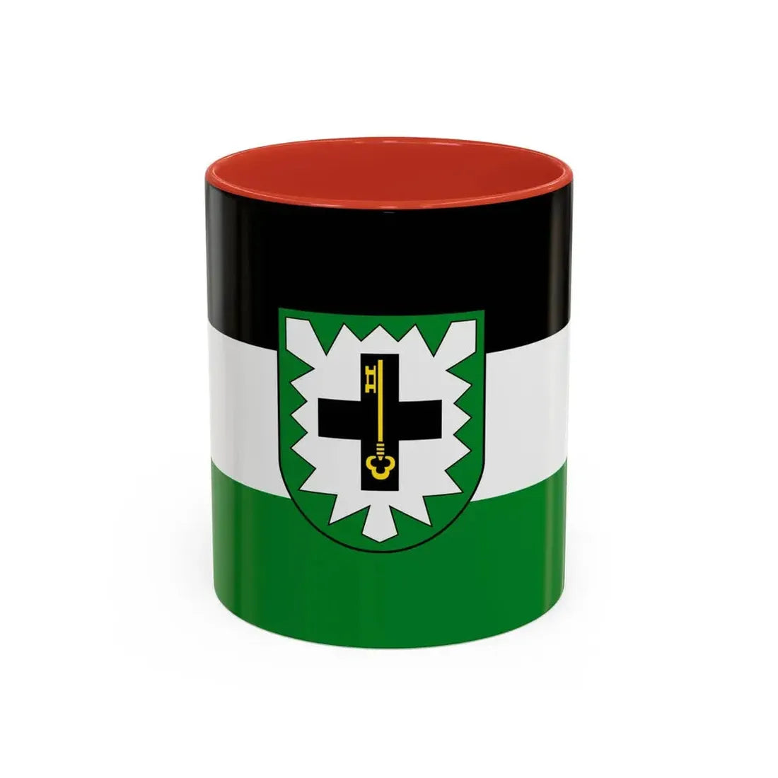 Flag of Recklinghausen Germany - Accent Coffee Mug 11oz Red - Go Mug Yourself