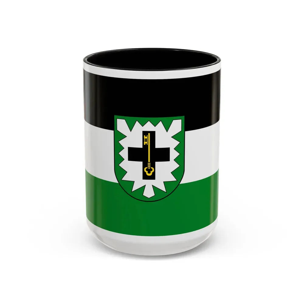 Flag of Recklinghausen Germany - Accent Coffee Mug 15oz Black - Go Mug Yourself