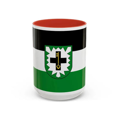 Flag of Recklinghausen Germany - Accent Coffee Mug 15oz Red - Go Mug Yourself