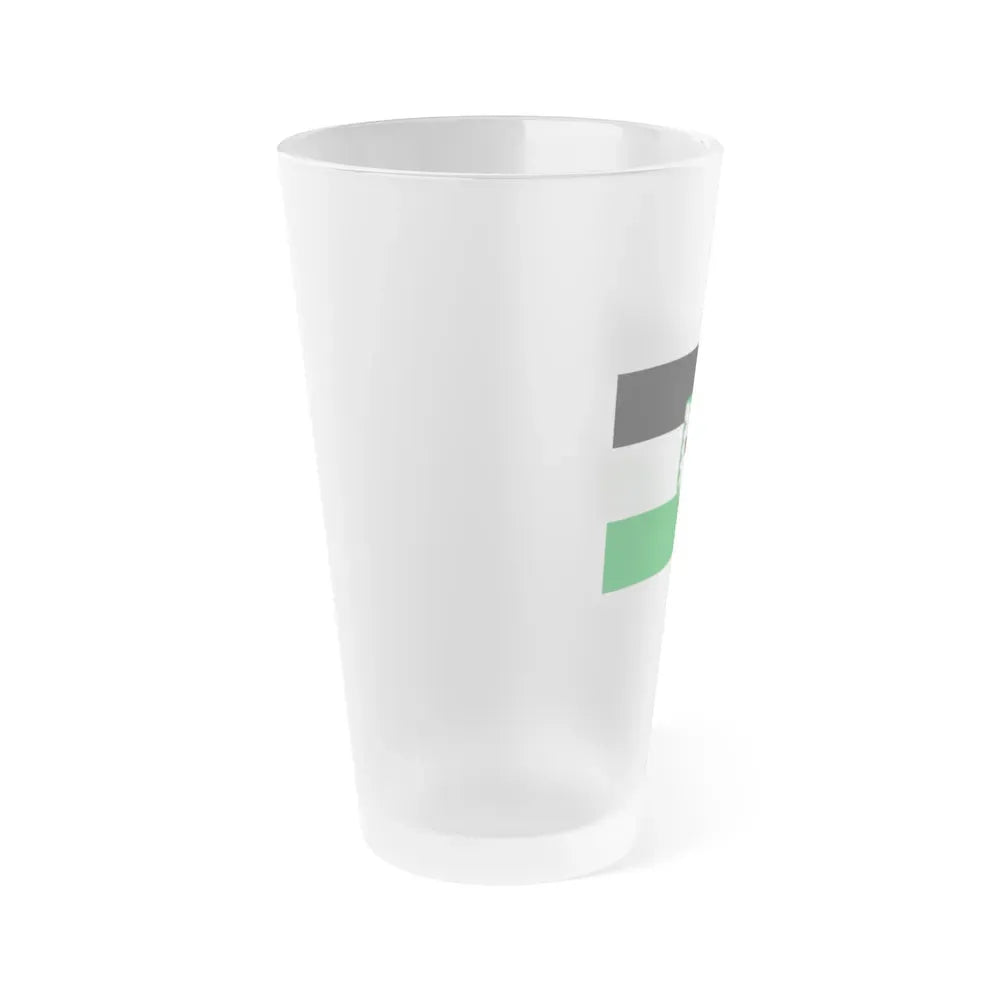 Flag of Recklinghausen Germany - Frosted Pint Glass 16oz - Go Mug Yourself