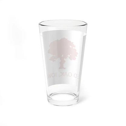 Flag of Red Oak Iowa (United States) Pint Glass 16oz - Go Mug Yourself