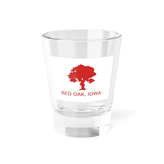 Flag of Red Oak Iowa (United States) Shot Glass 1.5oz 1.5oz - Go Mug Yourself