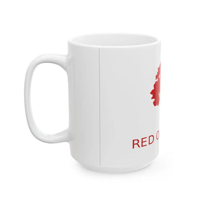Flag of Red Oak Iowa (United States) White Coffee Mug - Go Mug Yourself