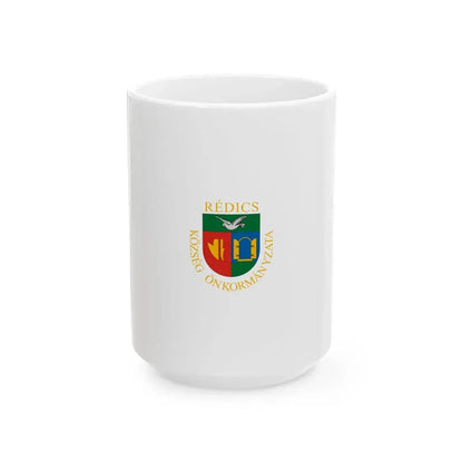 Flag of Redics vertical (Hungary) White Coffee Mug 15oz - Go Mug Yourself