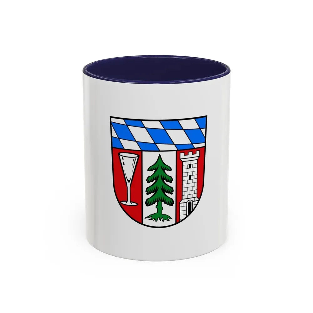 Flag of Regen Germany - Accent Coffee Mug 11oz Navy - Go Mug Yourself