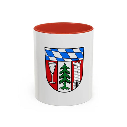 Flag of Regen Germany - Accent Coffee Mug 11oz Red - Go Mug Yourself
