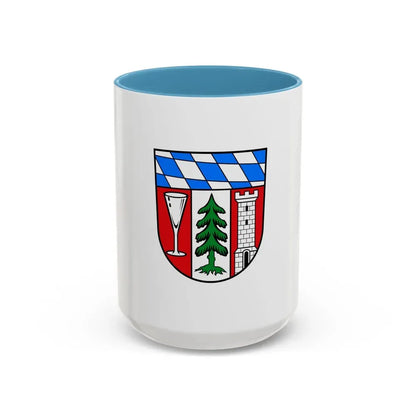 Flag of Regen Germany - Accent Coffee Mug 15oz Light Blue - Go Mug Yourself