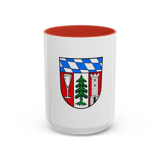 Flag of Regen Germany - Accent Coffee Mug 15oz Red - Go Mug Yourself