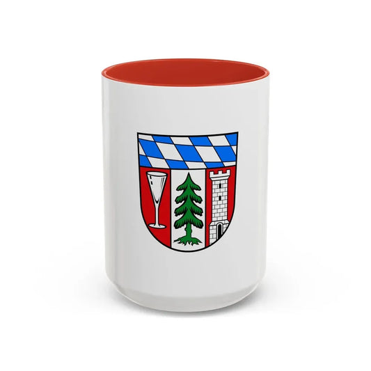 Flag of Regen Germany - Accent Coffee Mug 15oz Red - Go Mug Yourself