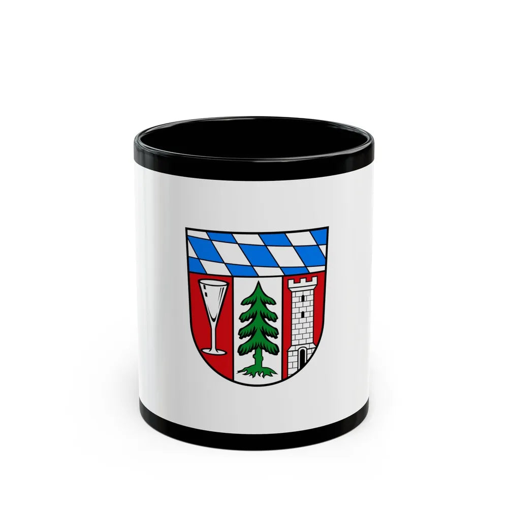 Flag of Regen Germany - Black Coffee Mug-11oz-Go Mug Yourself