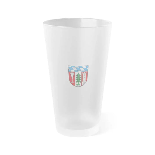 Flag of Regen Germany - Frosted Pint Glass 16oz 16oz Frosted - Go Mug Yourself