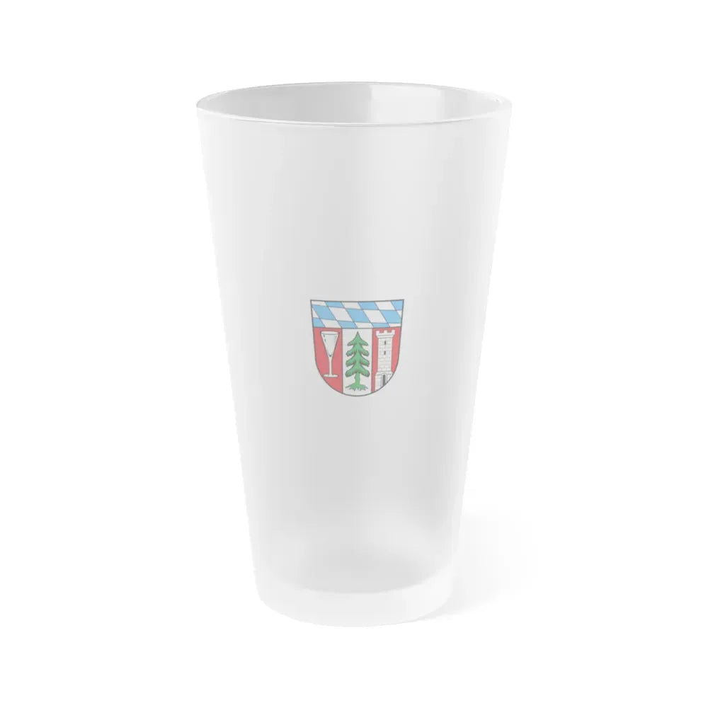 Flag of Regen Germany - Frosted Pint Glass 16oz 16oz Frosted - Go Mug Yourself