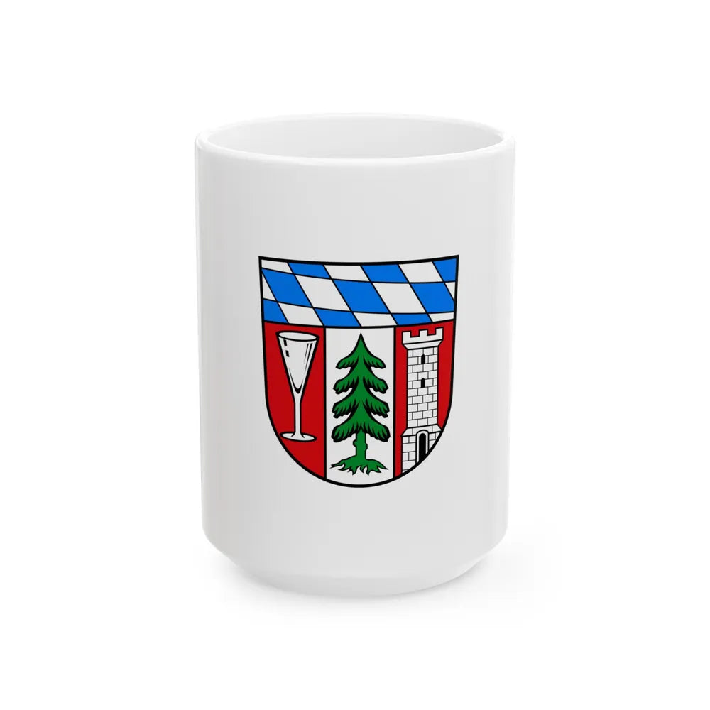 Flag of Regen Germany - White Coffee Mug-15oz-Go Mug Yourself