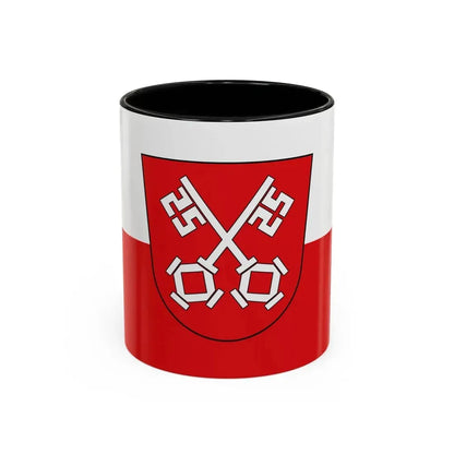 Flag of Regensburg 2 Germany - Accent Coffee Mug 11oz Black - Go Mug Yourself