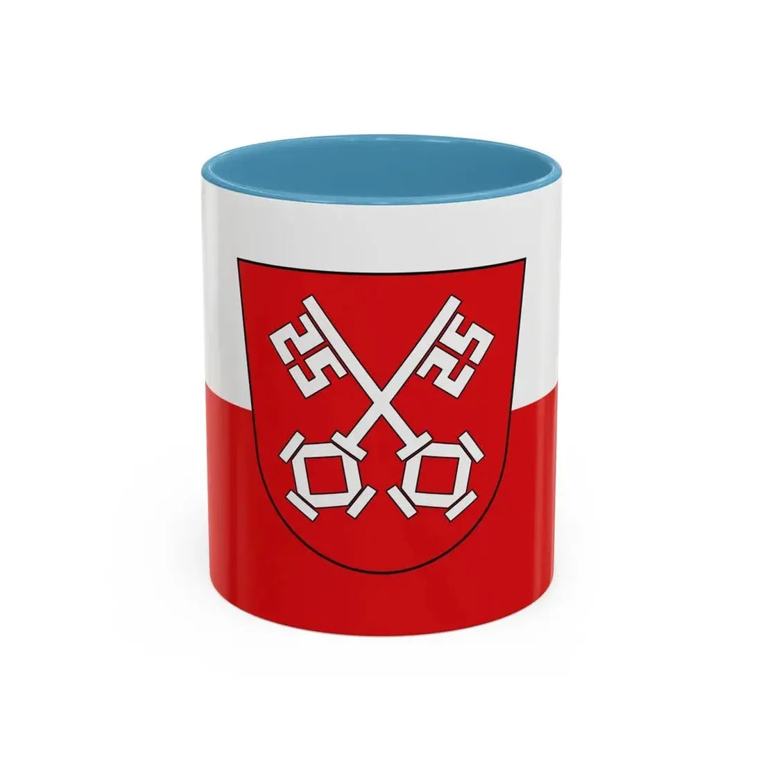 Flag of Regensburg 2 Germany - Accent Coffee Mug 11oz Light Blue - Go Mug Yourself
