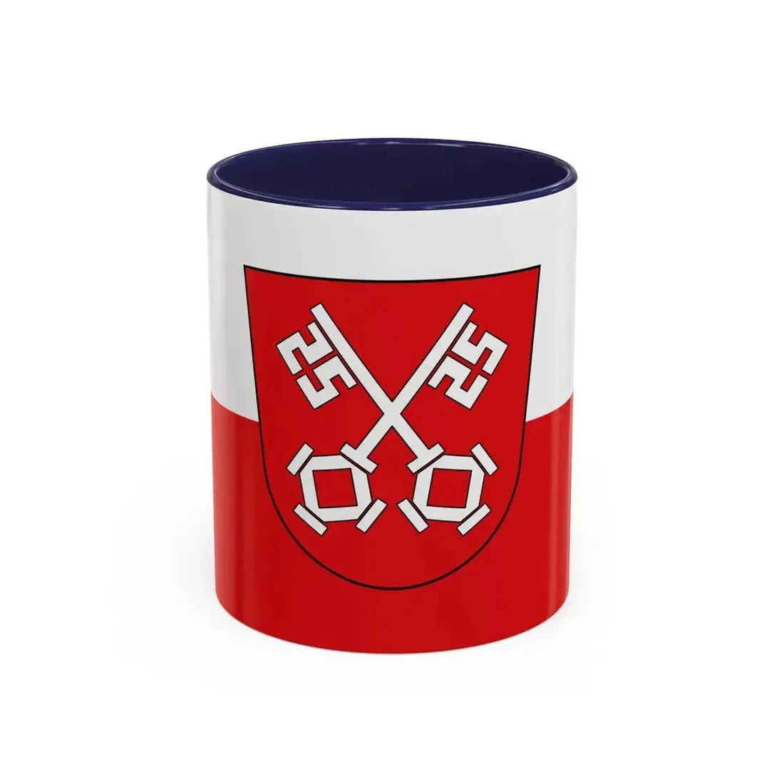 Flag of Regensburg 2 Germany - Accent Coffee Mug 11oz Navy - Go Mug Yourself
