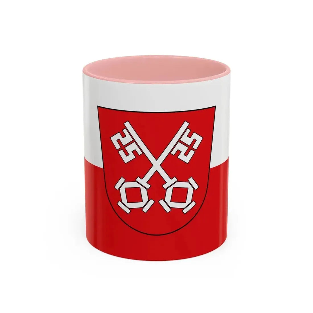 Flag of Regensburg 2 Germany - Accent Coffee Mug 11oz Pink - Go Mug Yourself