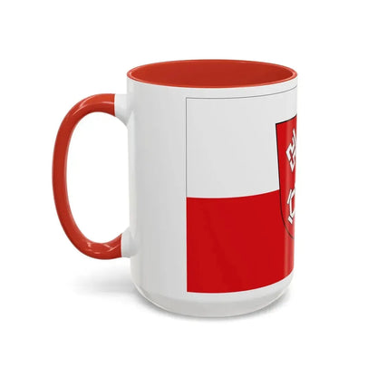 Flag of Regensburg 2 Germany - Accent Coffee Mug - Go Mug Yourself