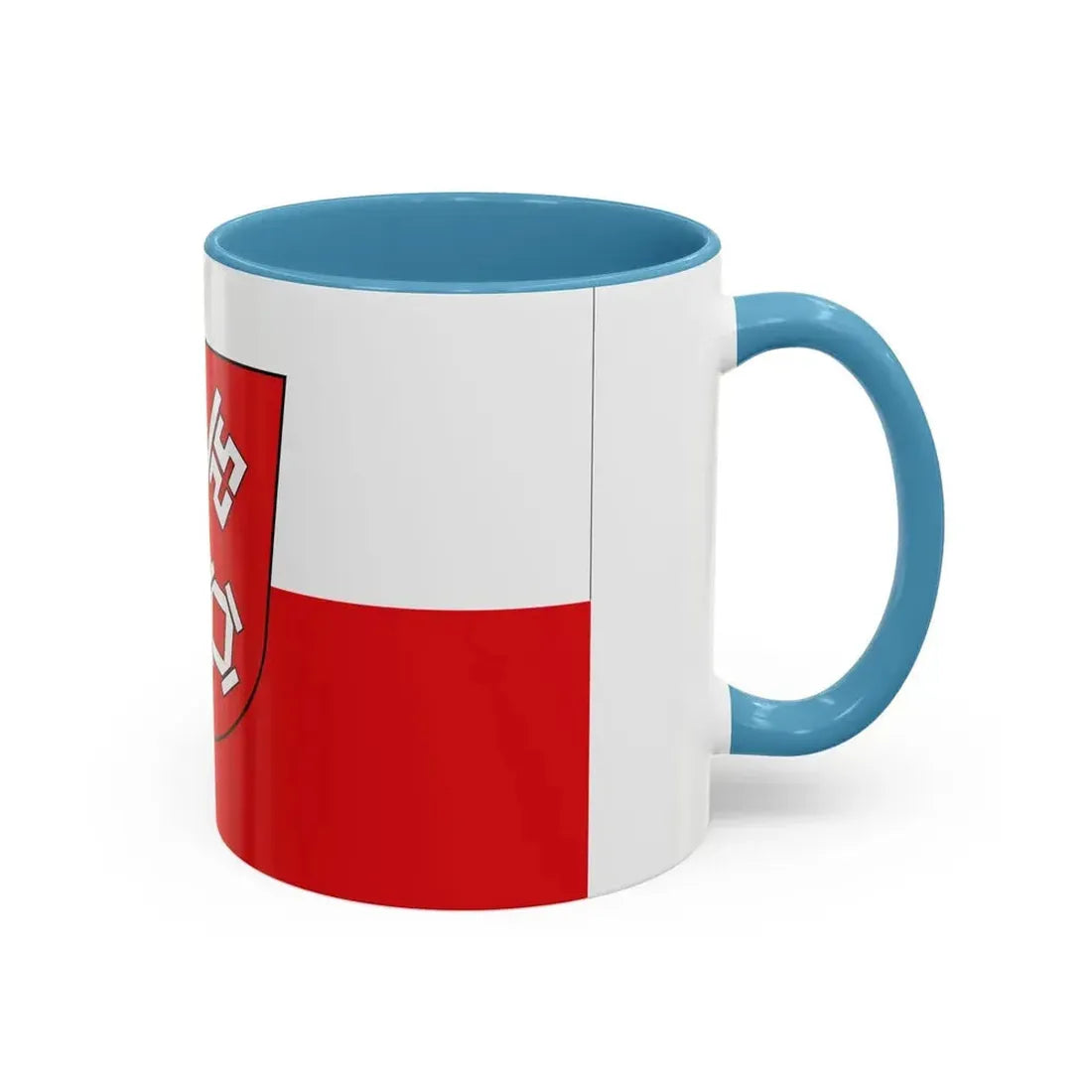 Flag of Regensburg 2 Germany - Accent Coffee Mug - Go Mug Yourself