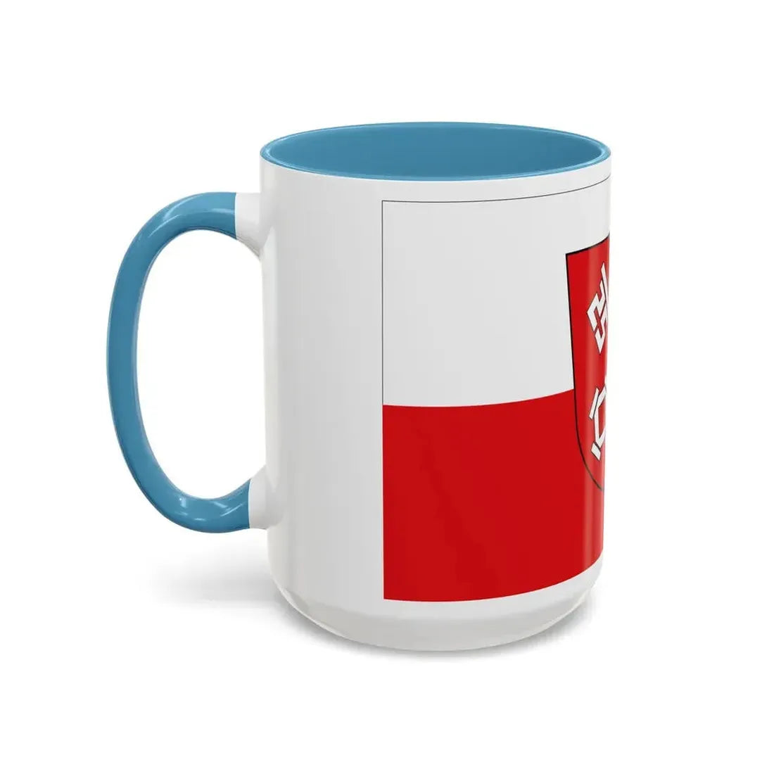 Flag of Regensburg 2 Germany - Accent Coffee Mug - Go Mug Yourself