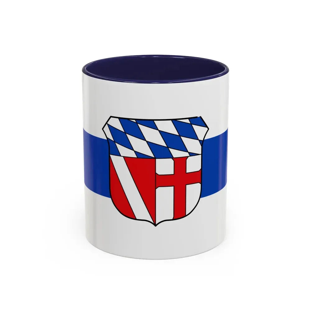 Flag of Regensburg Germany - Accent Coffee Mug 11oz Navy - Go Mug Yourself