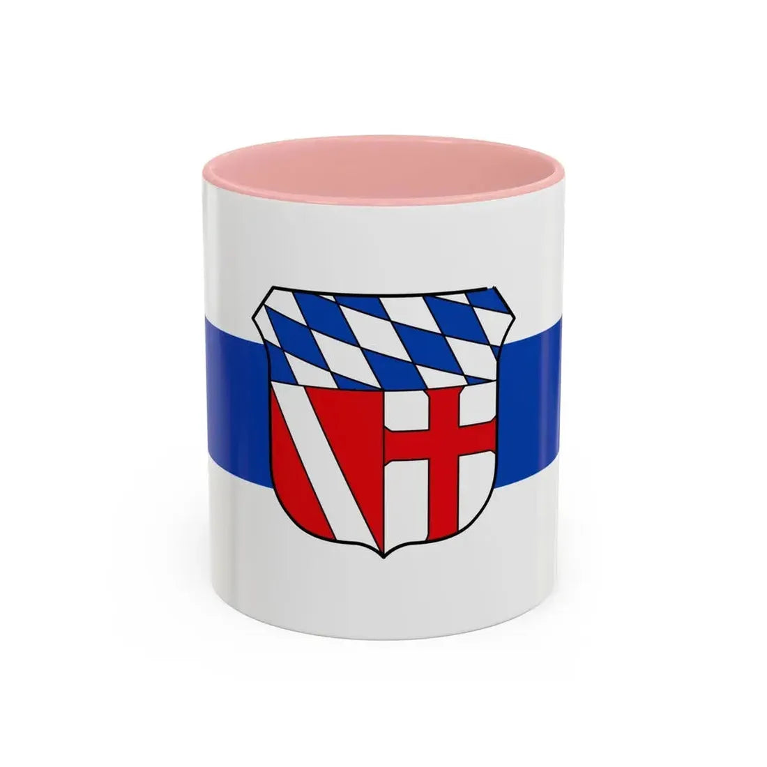 Flag of Regensburg Germany - Accent Coffee Mug 11oz Pink - Go Mug Yourself