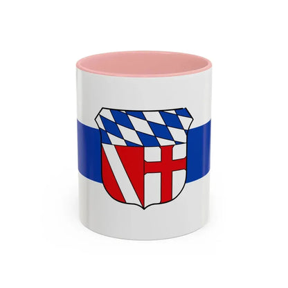 Flag of Regensburg Germany - Accent Coffee Mug 11oz Pink - Go Mug Yourself