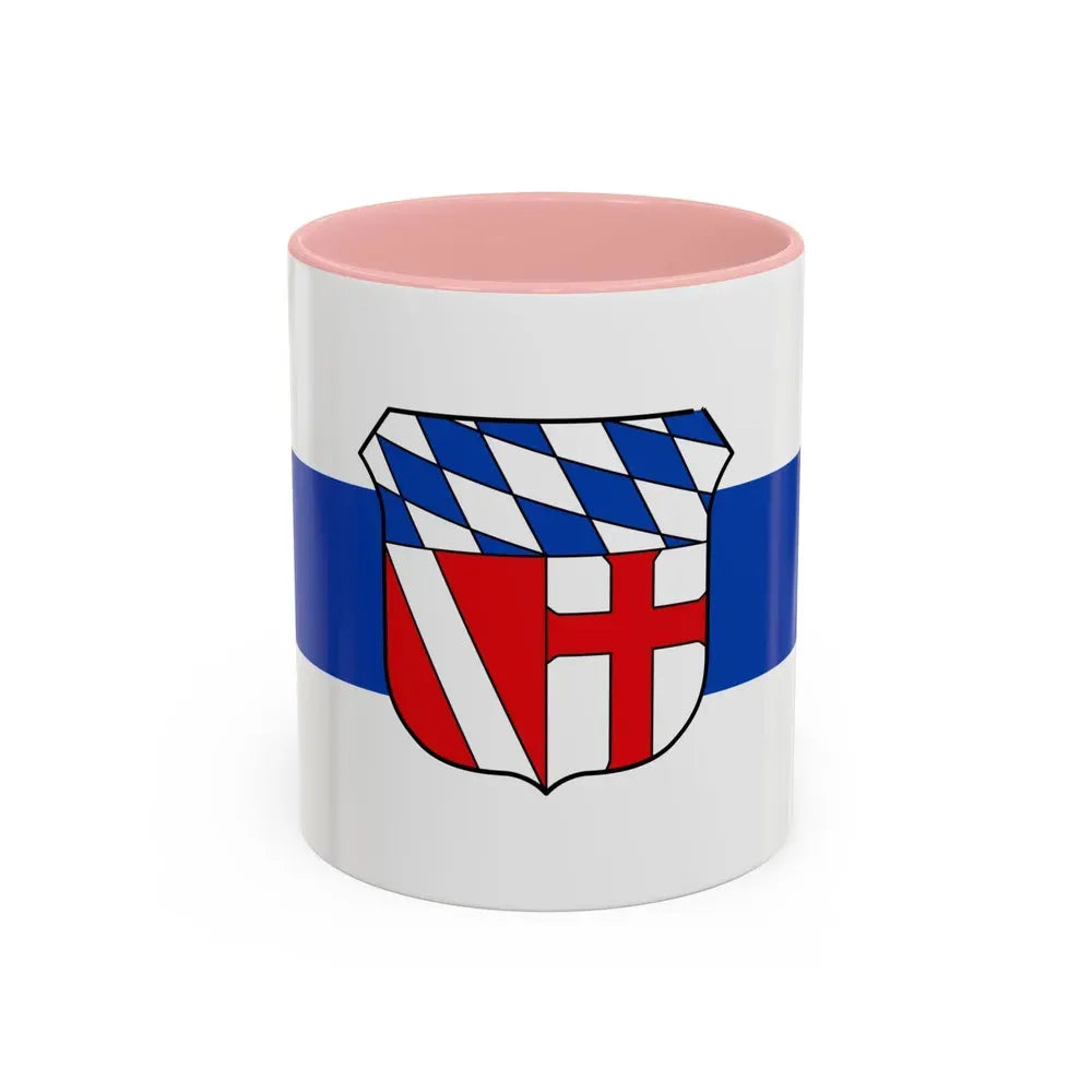 Flag of Regensburg Germany - Accent Coffee Mug 11oz Pink - Go Mug Yourself